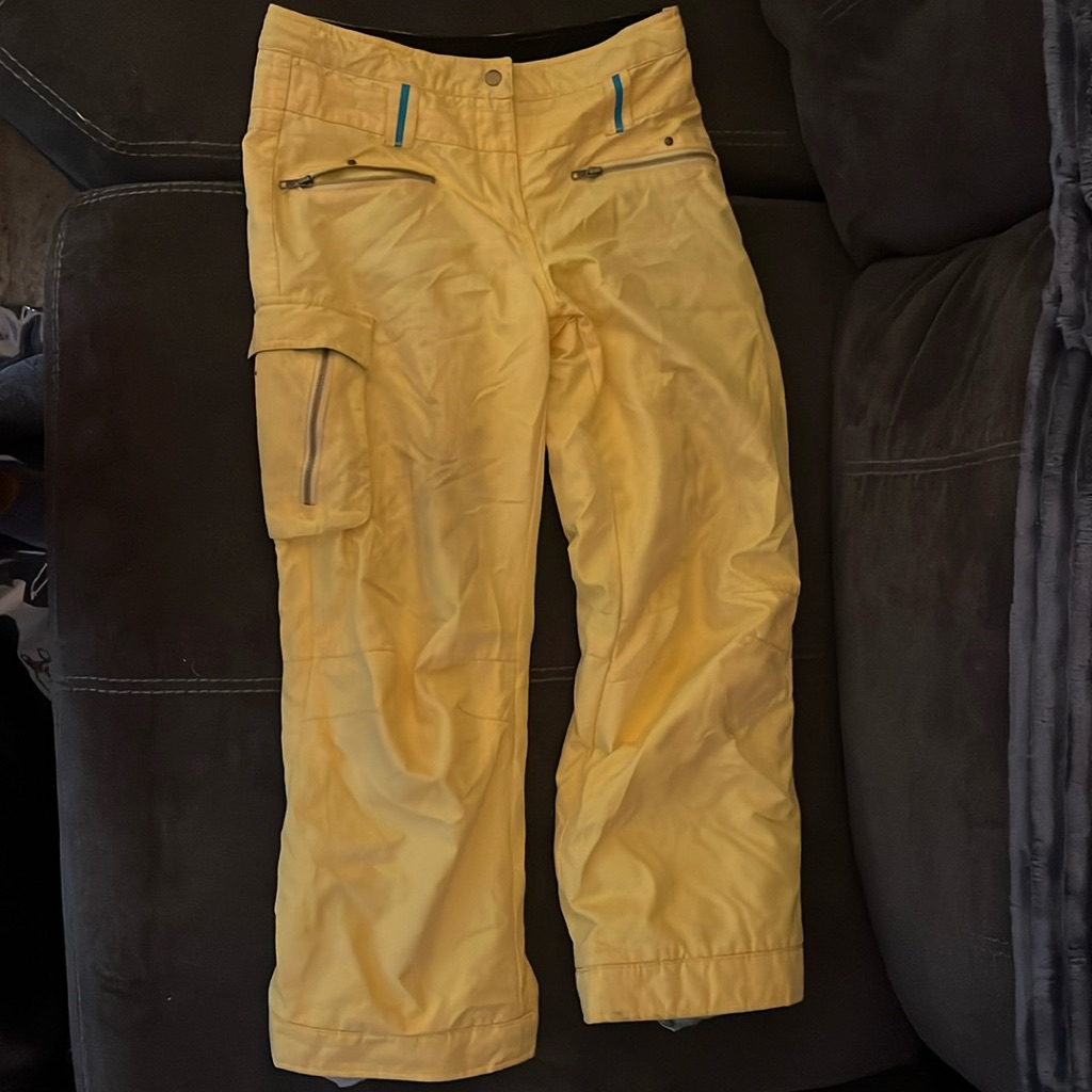 Yellow Junior Obermeyer Snowpants